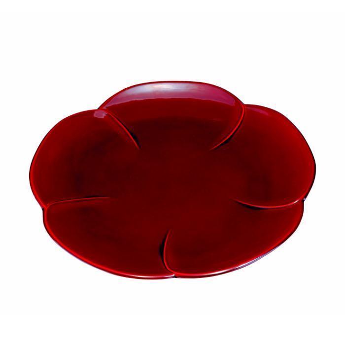 梅型盛皿 10.0寸 両面春慶塗【YG97】