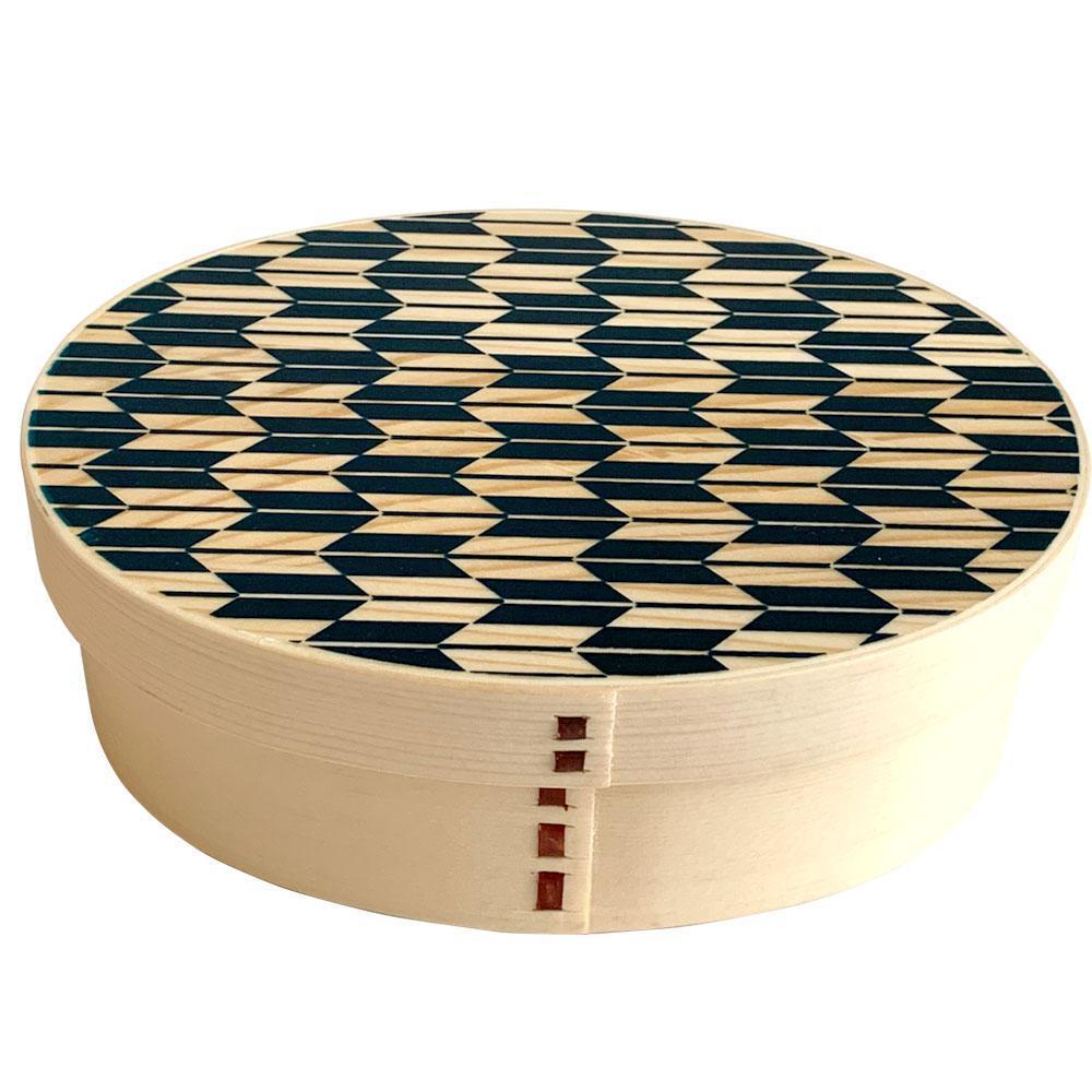 ［ 2個セット 赤 青 ］ 曲げわっぱ 弁当箱 まげわっぱ 白木 矢羽柄 和柄 ランチボックス メンズ 女性 男性 lunch box お弁当［YS6］