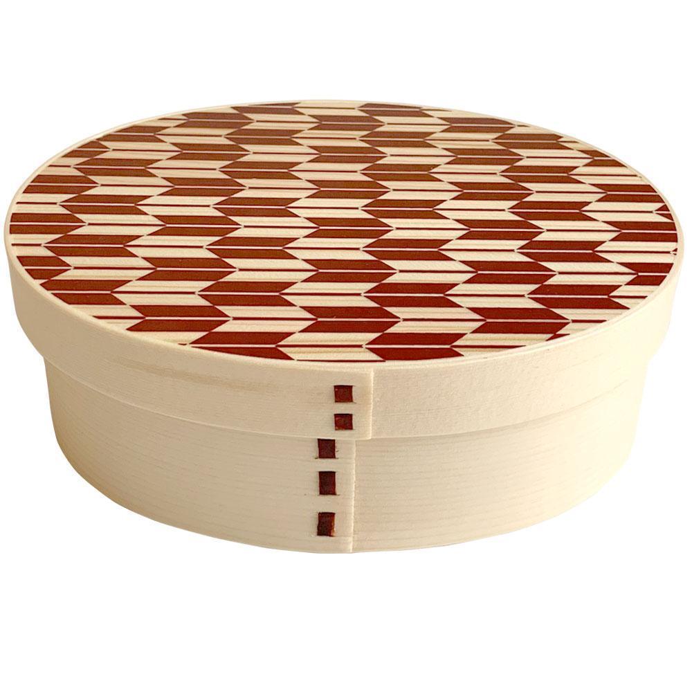 ［ 2個セット 赤 青 ］ 曲げわっぱ 弁当箱 まげわっぱ 白木 矢羽柄 和柄 ランチボックス メンズ 女性 男性 lunch box お弁当［YS6］