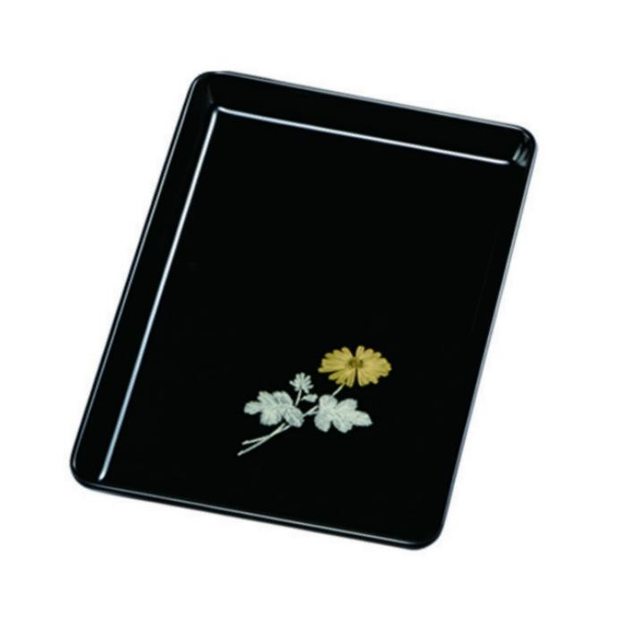 切手盆 菊 8寸 ［YG537］