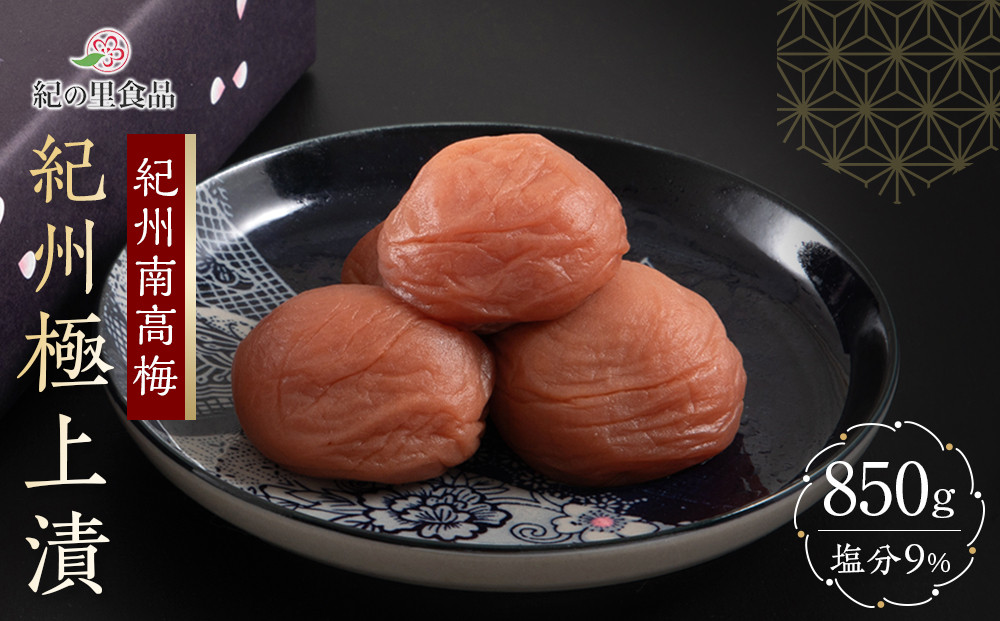 紀州南高梅 紀州極上漬 850g×1箱 ［Kn1］