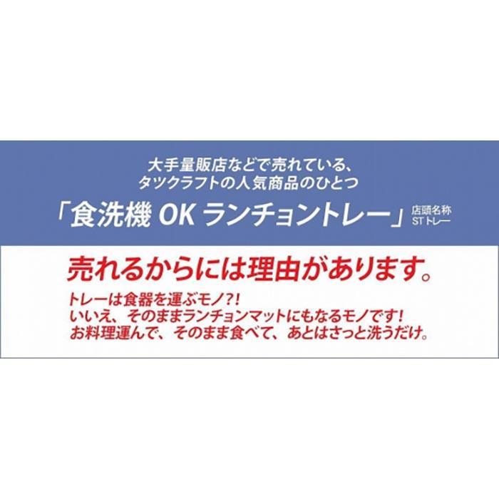 【イエロー×グリーン2枚組】ST ランチョン トレー L 39cm ミルキー チェック タツクラフト 【Tk106】