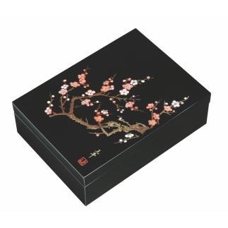 紀州漆器 合口文庫 黒 香林 A4サイズ【YG202】