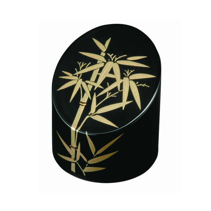 竹形文鎮 黒 金竹 ［YG525］