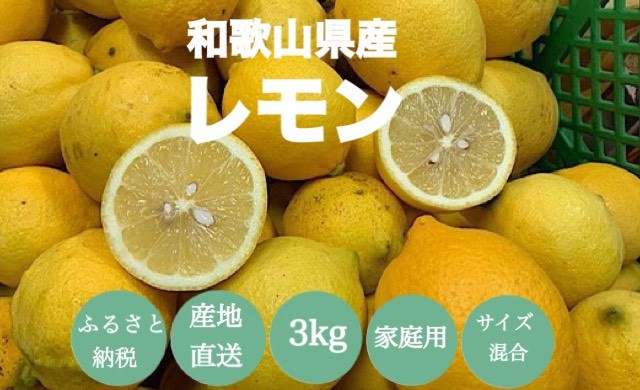 【産地直送】和歌山県産　レモン　3kg　家庭用
