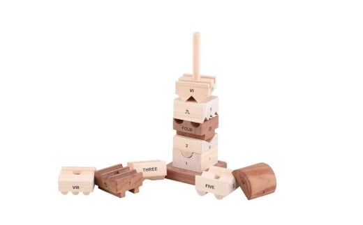 IKONIH ナンバータワー / おもちゃ 子供 こども オモチャ 玩具 プレゼント お祝い 木 出産祝い 安全 オーガニックトイ ファーストトイ ままごと おままごと キッチン アイコニー【kip020】