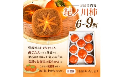 先行予約！ 紀の川柿 （果実の中身が黒い！黒蜜柿）希少栽培！ 秀品６個～９個 こだわり農家厳選！【※2026年10月上旬から11月上旬頃発送】/ 和歌山県 かつらぎ町 カキ 柿 太秋柿 紀ノ川柿 富有柿 早秋柿 秀品 紀の川柿 かき フルーツ 旬 秋【kgr044】