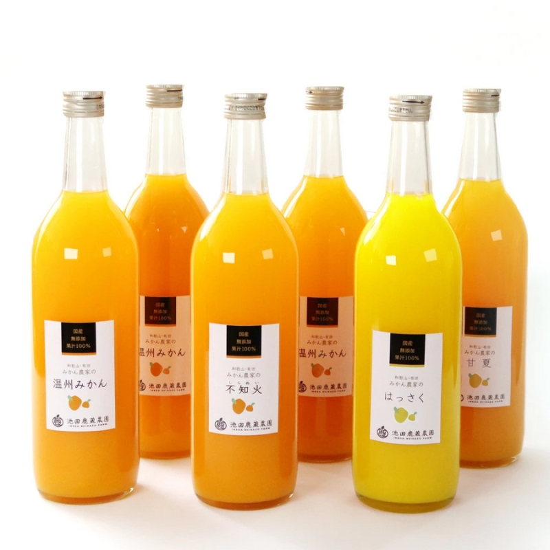 無添加・有田のジュース詰合せ1000ml×6本・4種【ikd106B】