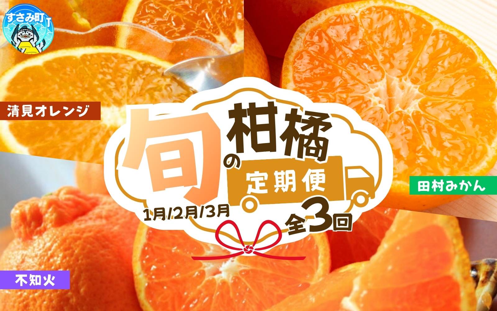 【全3回】紀州和歌山産旬のご家庭用柑橘セット(みかん・不知火・清見)【tkb411】