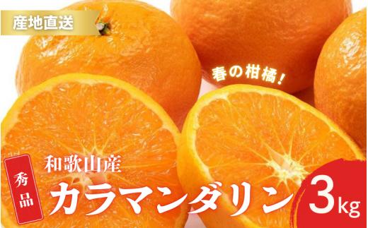 【先行予約】秀品 カラマンダリン なつみ 春のみかん 和歌山 有田 S～2Lサイズ 大きさお任せ 3kg【2025年4月上旬～5月上旬までに順次発送予定】/ みかん フルーツ 果物 くだもの 蜜柑 柑橘【ktn033】