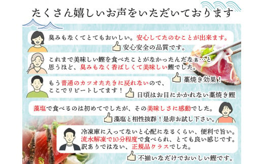 【期間限定寄付額！】焼きが命！ 藁焼き かつおのたたき 3kg (藻塩付き) 訳あり サイズふぞろい / 鰹 かつお カツオのたたき 鰹のたたき 冷凍 真空 大容量 【年末発送予約（ 12月26日～30日のいずれかに発送）】【nks107_r6cpA-sg】