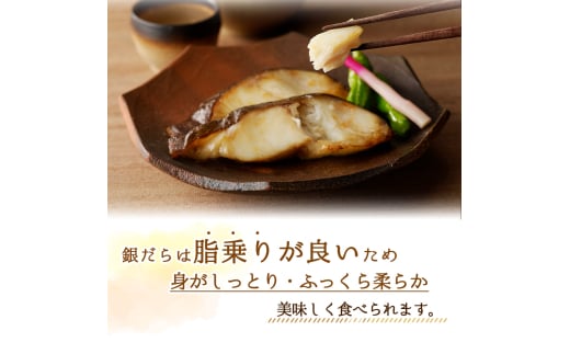 和歌山魚鶴仕込みのだし漬け天然銀だら切身8切（真空パック入）　約720g  小分け / 銀鱈 だし 魚 切り身 切身 魚 海鮮 焼き魚 ご飯のおとも おかず【uot849】
