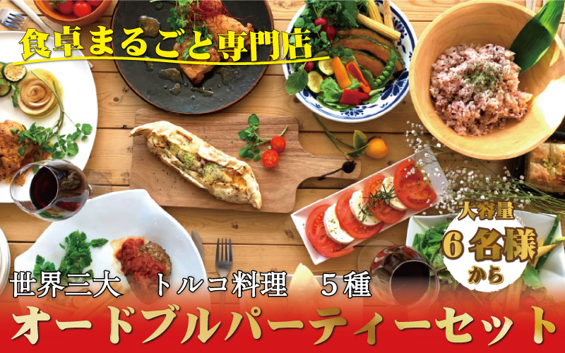 世界三大料理トルコの味を知り尽くしたオーナーシェフが贈るパーティーセット（6名様～）誕生日 お正月 クリスマスに / オードブル ケバブ ハンバーグ 惣菜 お惣菜 おかず パーティー クリスマス 正月