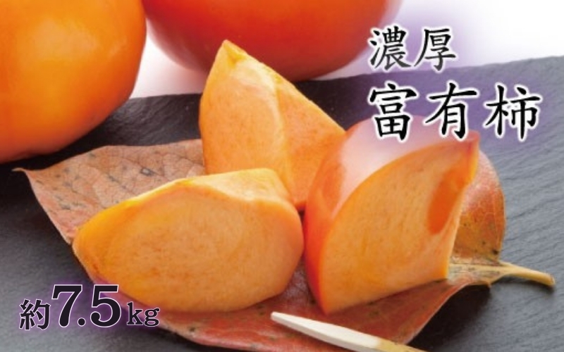 【秋の美味】【和歌山ブランド】 濃厚!富有柿　秀品　Mサイズ　約7.5kg入り【ard013D】