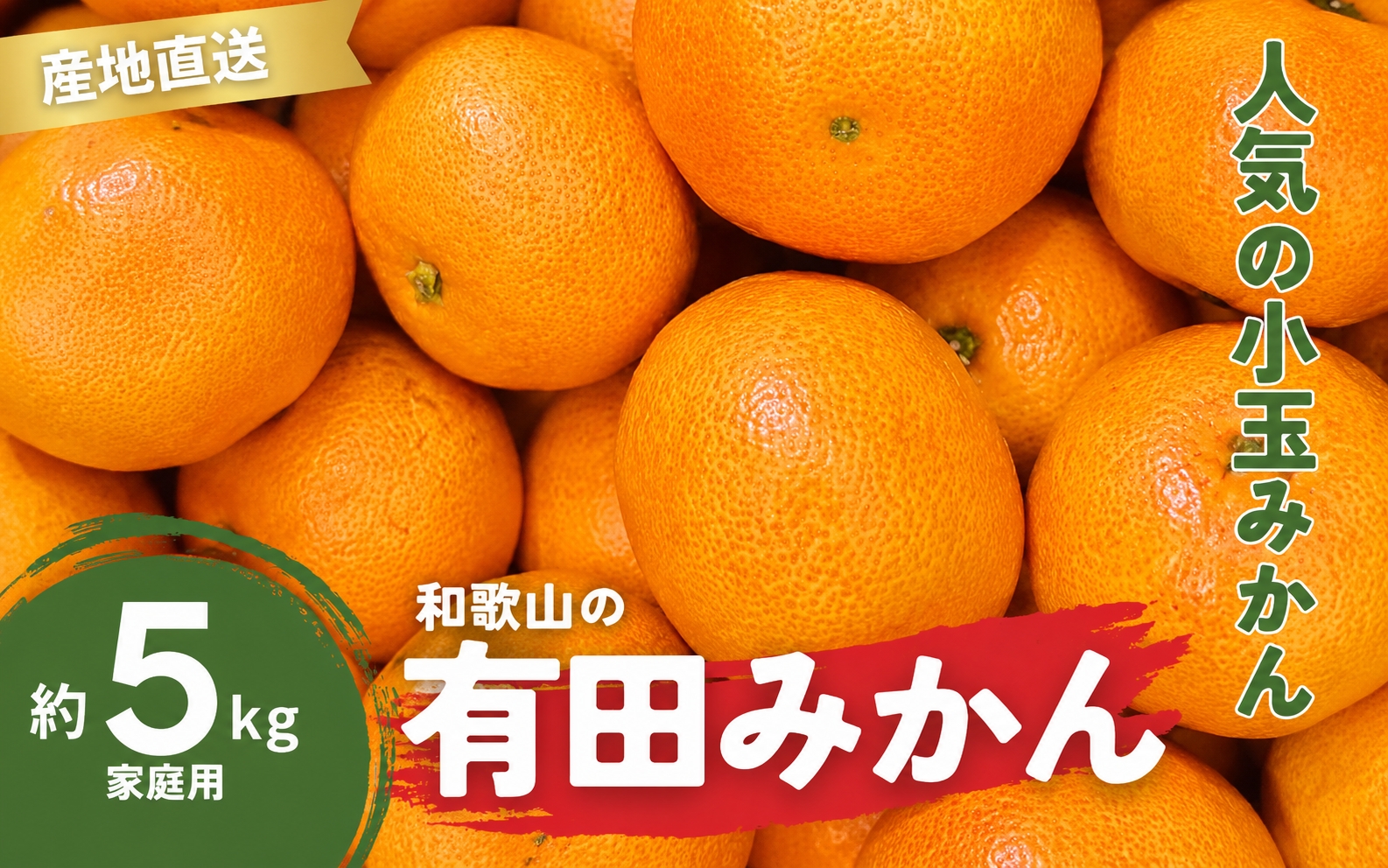 家庭用 訳あり 有田みかん 和歌山 小玉(2S,3Sサイズ混合) 5kg【9月下旬〜1月下旬頃に順次発送】/ みかん フルーツ 果物 くだもの 有田みかん 蜜柑 柑橘【ktn010B】