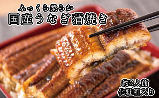 【国産 大型サイズ】ふっくら柔らか国産うなぎ蒲焼き 約２人前 化粧箱入  うなぎ 国産 特大【uot714A】