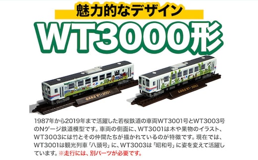 鉄道模型 若桜鉄道WT3000形2両セット 若桜鉄道運行対策室《30日以内に出荷予定(土日祝除く)》鳥取県 八頭町 鉄道 模型