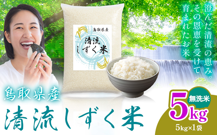【速攻出荷！】鳥取 ふるさと 無洗米 5kg 清流しずく米《7-14営業日以内に出荷(土日祝除く)》鳥取県 八頭町 米 お米 ご飯 八頭 ふるさと無洗米 生活応援 ブレンド米 複数原料米 訳あり 小分け kome ご飯