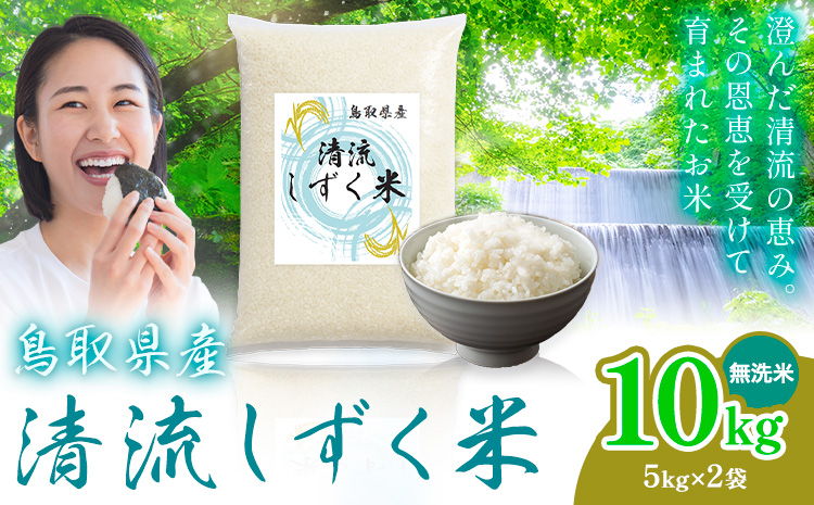 【速攻出荷！】鳥取 ふるさと 無洗米 10kg 清流しずく米《7-14営業日以内に出荷(土日祝除く)》鳥取県 八頭町 米 お米 ご飯 八頭 ふるさと無洗米 生活応援 ブレンド米 複数原料米 訳あり 小分け kome ご飯