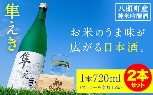 日本酒 鳥取県産純米吟醸酒「隼えき」２本セット 株式会社北岡本店《90日以内に出荷予定(土日祝除く)》鳥取県 八頭町 純米吟醸酒 酒 送料無料