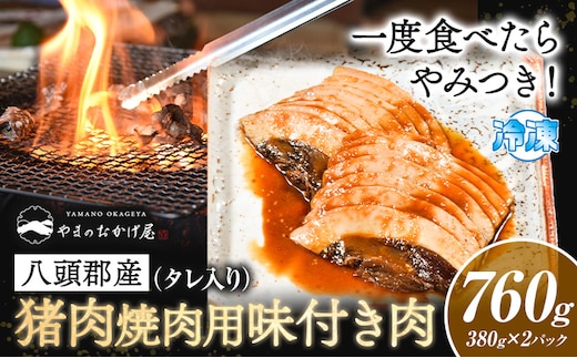 八頭郡産猪肉 焼肉用味付き肉 760g 380g × 2パック やまのおかげ屋《90日以内に出荷予定(土日祝除く)》鳥取県 八頭町 猪肉 ジビエ 焼肉 八頭郡産 イノシシ 猪