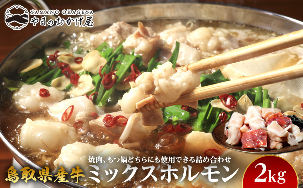 72.鳥取県産牛 ミックスホルモン 2kg