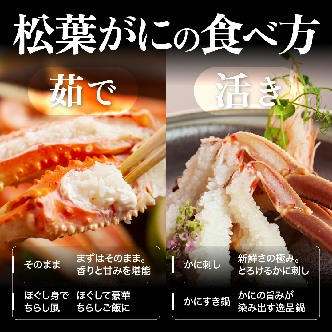 768.【ボイル】≪2027年1月～2027年3月発送≫ 特撰 松葉がに【ブランドタグ付き】 600g超×1杯