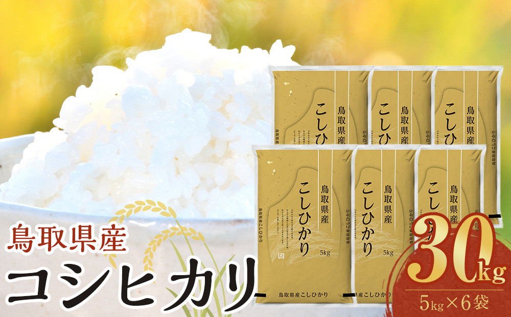 1090.【令和8年産新米産】【食味鑑定士厳選】 鳥取県産 コシヒカリ30kg (5kg×6袋)