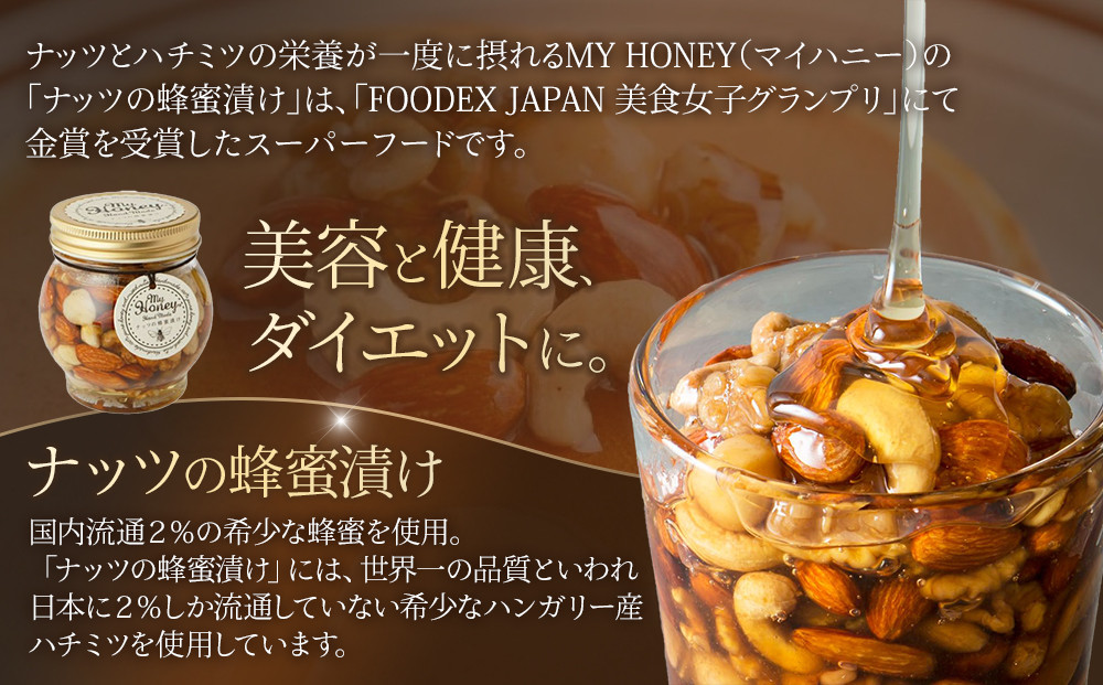 370.ナッツの蜂蜜漬け＆マヌカハニーブレンドセット