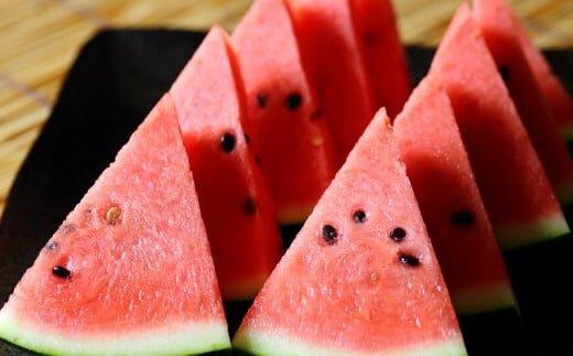 242.【先行予約】スイカL2玉　6kg以上2玉◇　※6月上旬～8月中旬頃に順次発送予定（こちらの返礼品は、大栄西瓜ではありません）