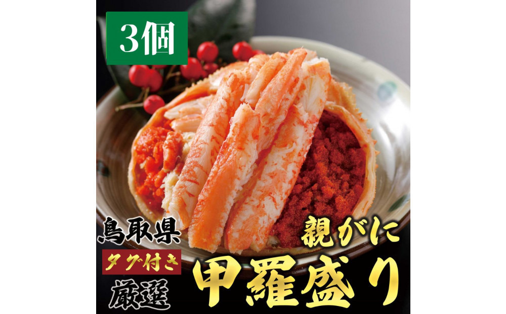1273.甲羅盛り かに セコガニの甲羅盛 鳥取からお届け！ 3個入り