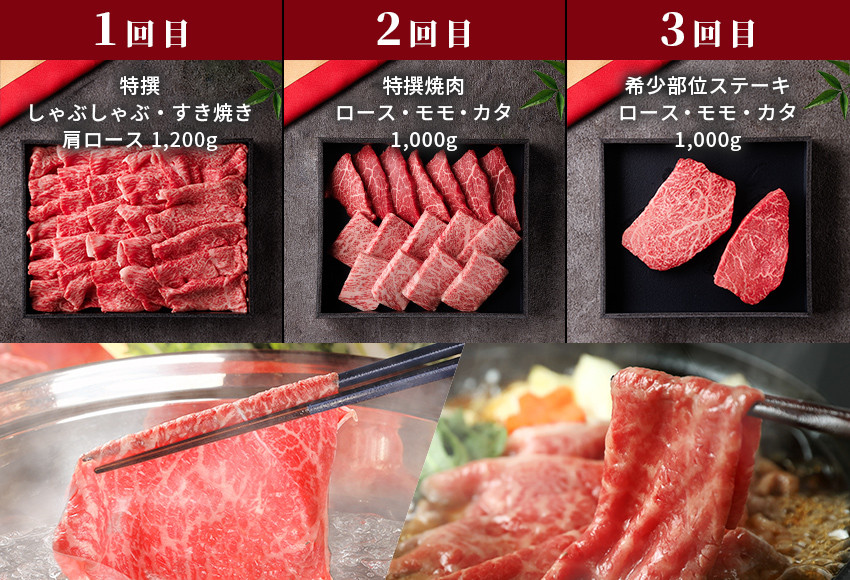 992.【和牛セレブ（鳥取和牛定期便：6回）】プラチナクラス《検索用ワード:牛肉 すき焼き ステーキ しゃぶしゃぶ 焼き肉 焼肉》