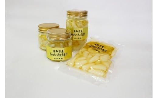 413.ラッキョウ漬け　（ビン入り：110g×2本・180g×1本　袋入り：180g×1袋）