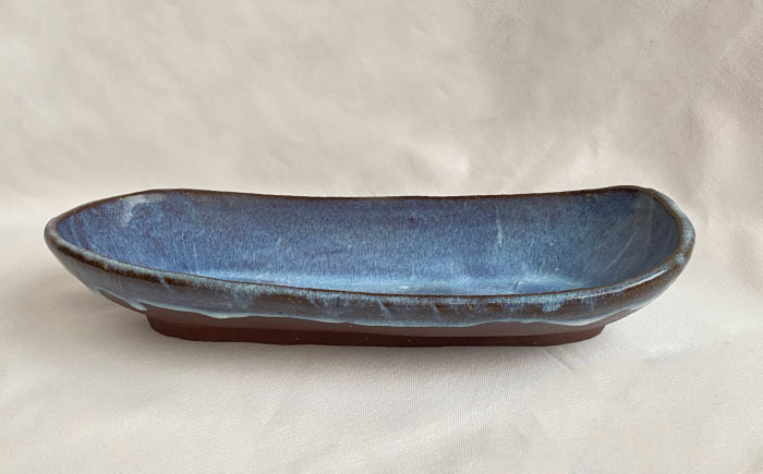 【数量限定12皿】来待粘土 楕円鉢 島根県松江市/火の川焼松江陶苑 [ALGH003]
