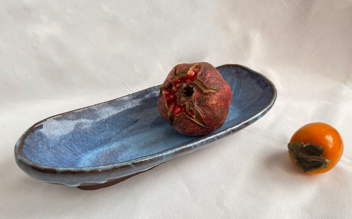 【数量限定12皿】来待粘土 楕円鉢 島根県松江市/火の川焼松江陶苑 [ALGH003]