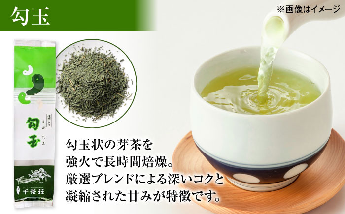 千茶荘人気3種セット 抹茶入り煎茶 玉露白折 ゴールド白折 勾玉 島根県松江市/株式会社千茶荘 [ALBF015]