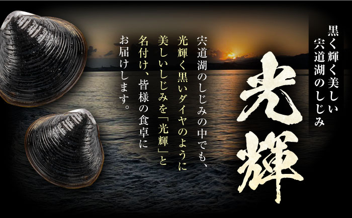 産地直送！宍道湖産 冷凍大和しじみLサイズ1kg(500g×2) 砂抜き処理済 島根県松江市/りすたむmatsue [ALDE006]