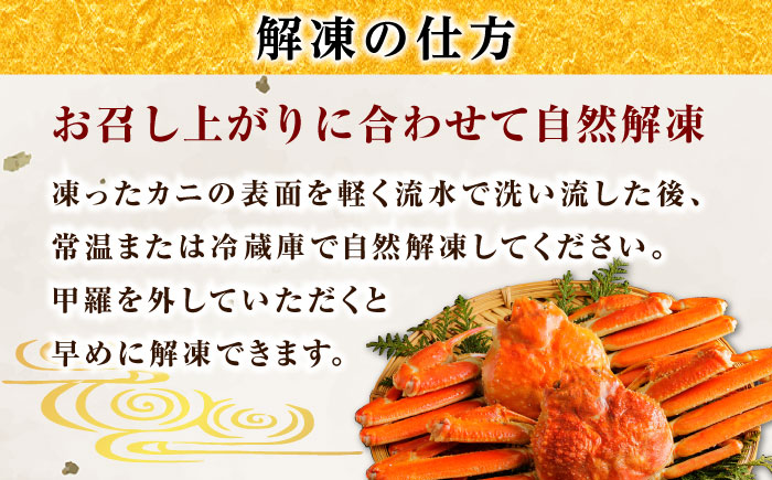 急速冷凍で旨みをぎゅっと閉じ込めた！松葉ガニボイル姿800g以上(1〜2枚) 島根県松江市/中浦食品株式会社[ALBO002]