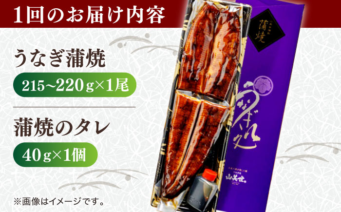 【6回定期便】うなぎ老舗専門店のパリっとふっくら国産うなぎ 蒲焼1尾(蒲焼のタレ付き) 島根県松江市/株式会社山美世商会 [ALDC008]