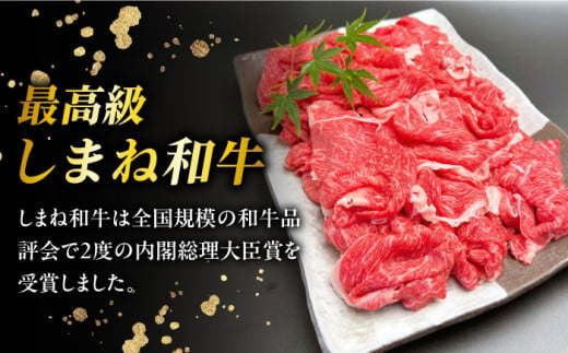 しまね和牛肉 赤身切り落とし 900g(180g×5ﾊﾟｯｸ)【高級 小分け 焼肉勇花理(ゆうかり)】 島根県松江市/有限会社おき精肉店 [ALFT004]