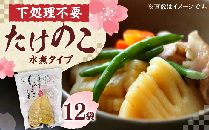 旬の味をそのままに！島根県産たけのこ水煮カット 200g×12 島根県松江市/平野缶詰有限会社 [ALBZ027]