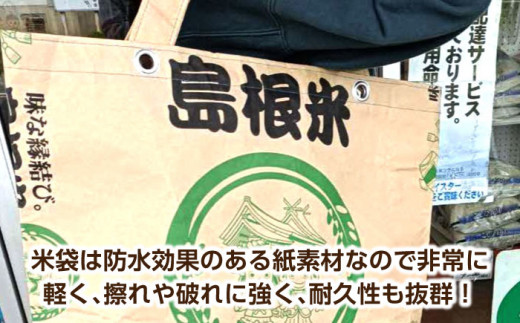 五ツ星お米マイスターお薦め 米袋エコバッグときぬむすめ 2kg 島根県松江市/株式会社沼田米穀店 [ALBU007]