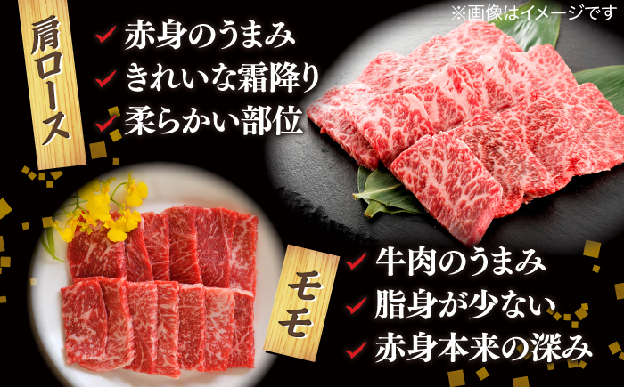 【ブランド牛・しまね和牛】焼肉用2種セット(肩ロース・モモ) 各400g 島根県松江市/Do corporation株式会社（しまね和牛） [ALFU006]