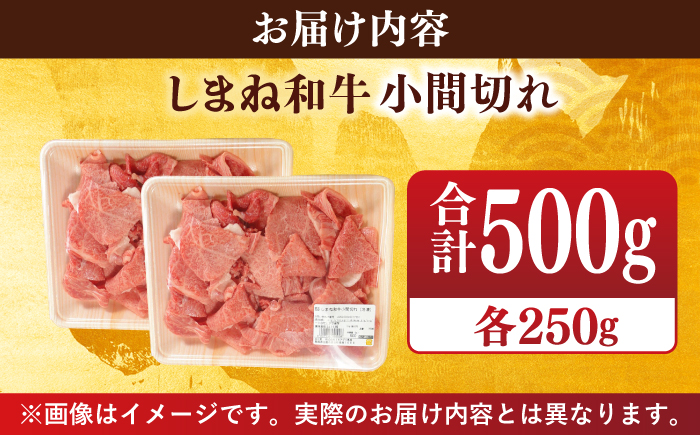 【ブランド牛・しまね和牛】小間切れ 250g×2パック カレー・シチュー用 島根県松江市/Do corporation株式会社（しまね和牛） [ALFU014]