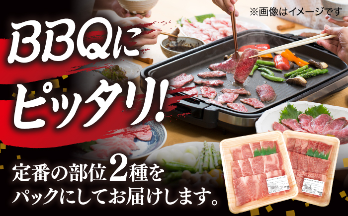 【ブランド牛・しまね和牛】焼肉用2種セット(肩ロース・カルビ) 各280g 島根県松江市/Do corporation株式会社（しまね和牛） [ALFU007]