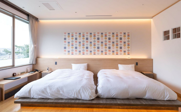 松江ニューアーバンホテル温泉内風呂付き客室「湖夕」1泊2食ペア宿泊プラン(スカイトップテラス利用可) 島根県松江市/浅利観光株式会社 [ALAB003]