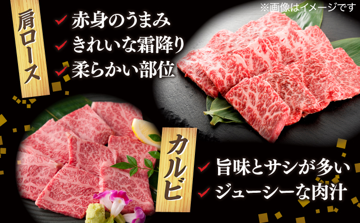 【ブランド牛・しまね和牛】焼肉用2種セット(肩ロース・カルビ) 各280g 島根県松江市/Do corporation株式会社（しまね和牛） [ALFU007]