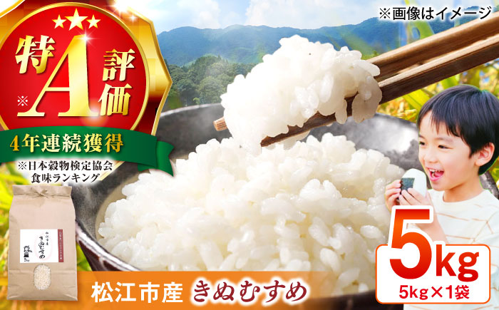 ＼新生活応援企画！／【数量限定50個】【4月末まで！】豊かな自然が育んだお米 松江市産きぬむすめ 5kg 島根県松江市/フジキコーポレーション株式会社 [ALDS020]