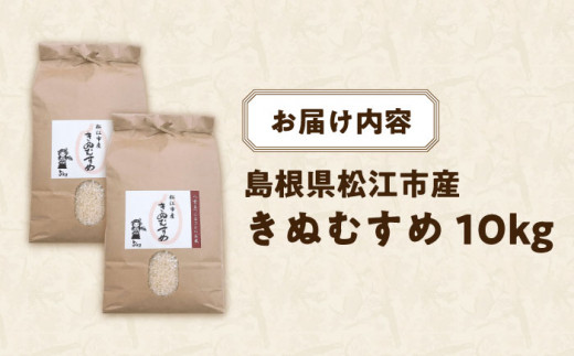 松江市産きぬむすめ 10kg 島根県松江市/フジキコーポレーション株式会社 [ALDS021]