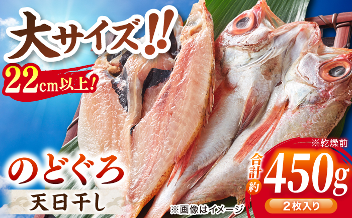 TV放映多数！県内外のファンがわざわざ訪れる 天日ほしもん屋特製 のどぐろ干物×2枚（大サイズ・22cm以上） 島根県松江市/桝谷鮮魚店 [ALCJ001]